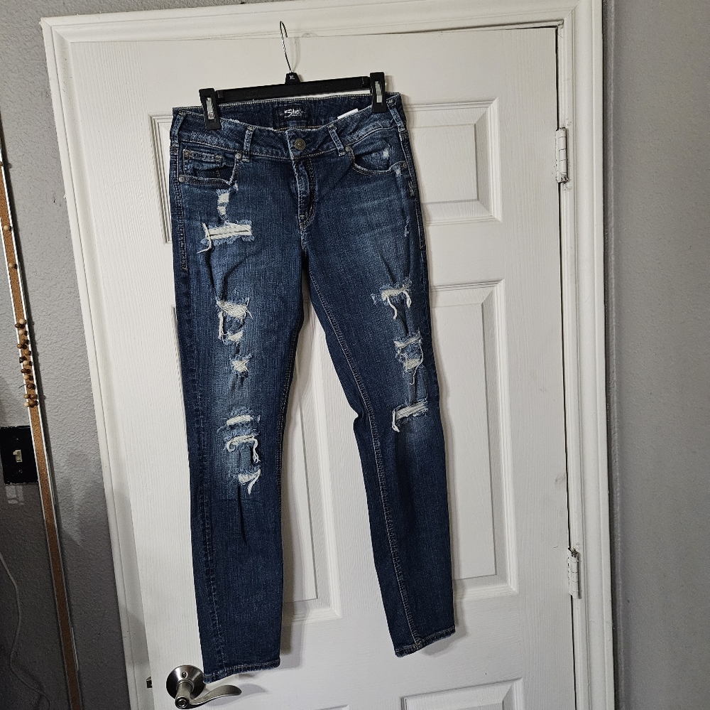 Silver jeans